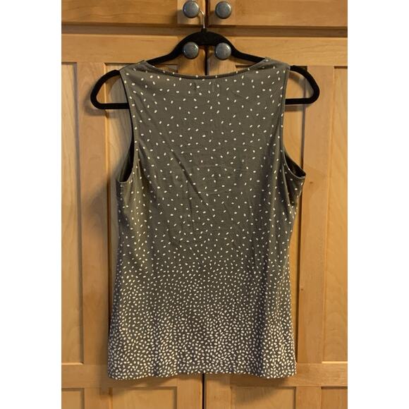 Anthropologie Deletta Tank Small Womens Army Green & Beige with Embellishments - Picture 9 of 9